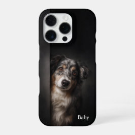 Personalized Australian Shepherd Portrait iPhone C iPhone 16 Pro Hülle