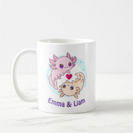 Personalized Axolotl Couple Valentine Mug Kaffeetasse