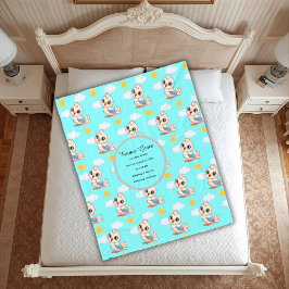 Personalized Baby Bird Blanket Fleecedecke