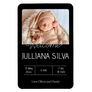 personalized baby Birth announcements Magnet