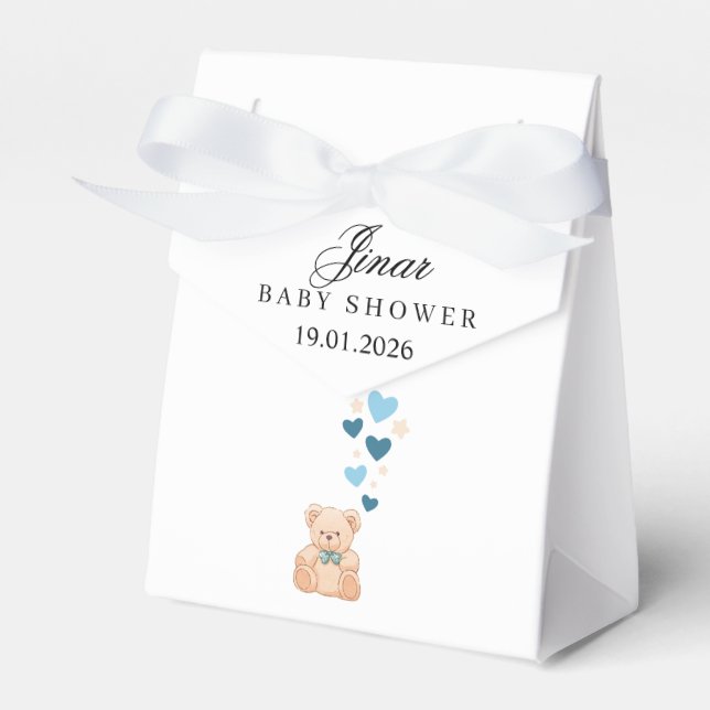 Personalized Baby Boy Favor Box Geschenkschachtel (Vorderseite)