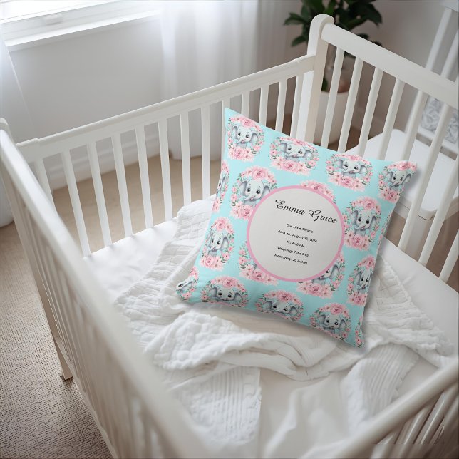 Personalized Baby Elephant Pillow Kissen (Von Creator hochgeladen)