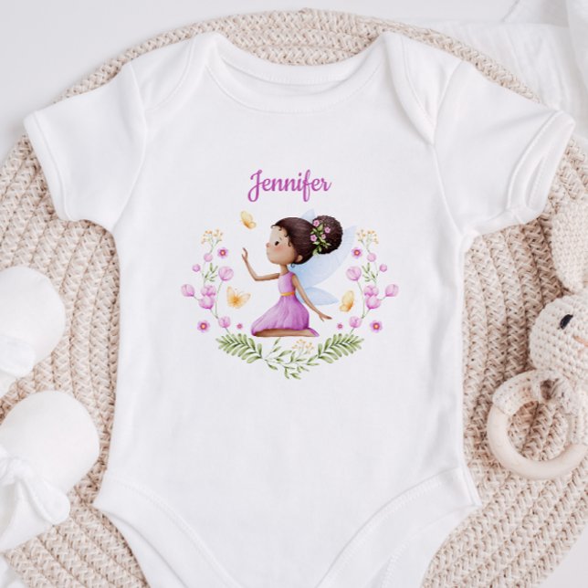 Personalized Baby Girl Bodysuit With A Fairy Baby Strampler (Von Creator hochgeladen)