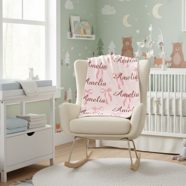 Personalized Baby Name Blanket – Custom Gift Sherpadecke (Von Creator hochgeladen)