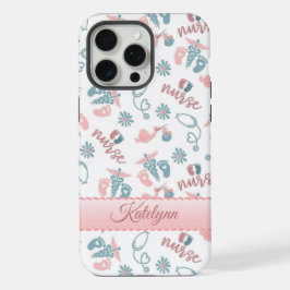 Personalized Baby Nurse Phone Case iPhone 15 Pro Max Hülle