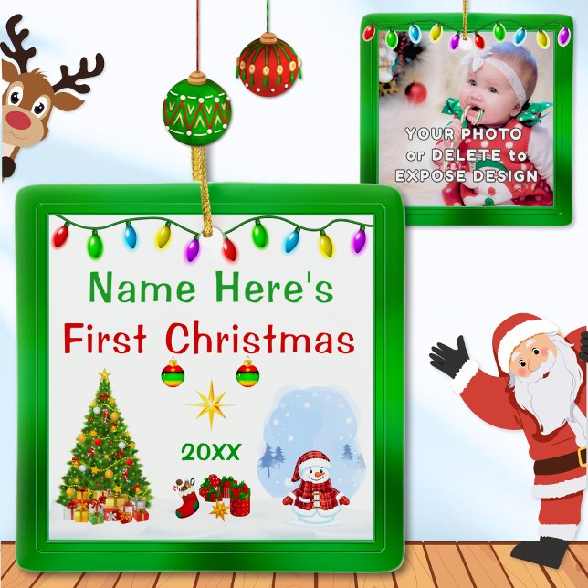 Personalized Baby Ornaments First Christmas Keramikornament (Baby's First Christmas Ornament. What to get an infant for Christmas. Personalized Newborn Ornaments)