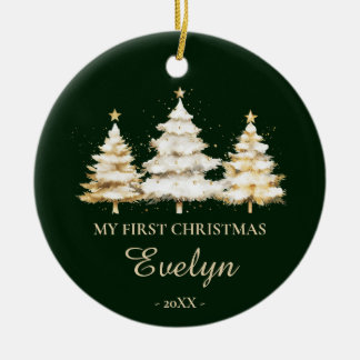Personalized Baby’s First Christmas Keramik Ornament