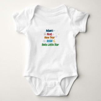 Personalized Baby’s First New Year – Cute Design Baby Strampler