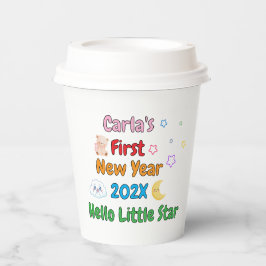 Personalized Baby’s First New Year – Cute Design Pappbecher
