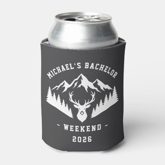 Personalized Bachelor Weekend Mountain Dosenkühler (Kanne Vorderseite)