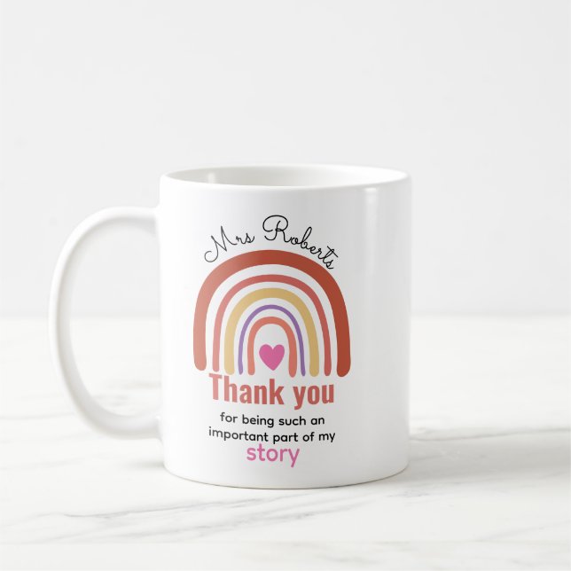 Personalized Back To School  for Teachers Students Kaffeetasse (Links)