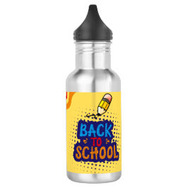 Personalized "Back To School" Fun Doodle Edelstahlflasche