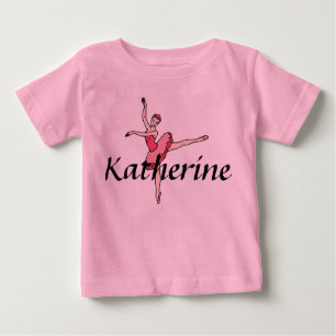 Personalized Ballerina Baby Bodysuit T-shirt