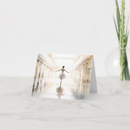 Personalized Ballet Thank You Note Card Stationery Dankeskarte