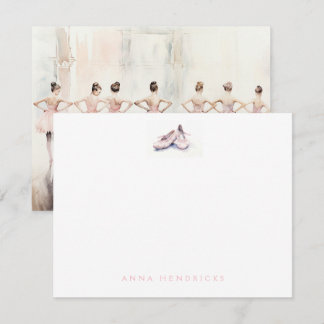 Personalized Ballet Thank You Note Card Stationery Mitteilungskarte