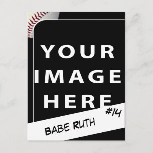 Personalized Baseball Photo Card Postkarte