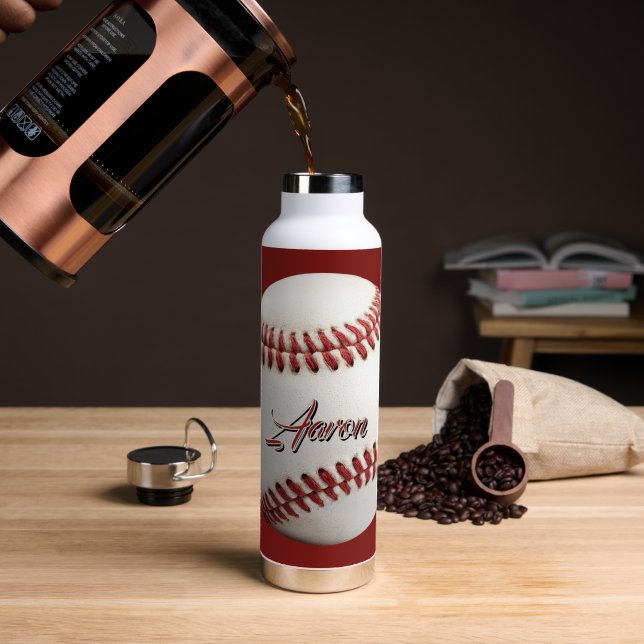  Personalized Baseball Trinkflasche (Kaffee (gedreht))