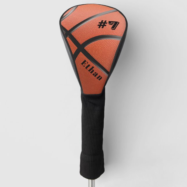 Personalized Basketball Golf Headcover (Vorderseite)