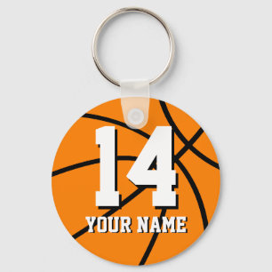 Personalized basketball keychain   name and number schlüsselanhänger