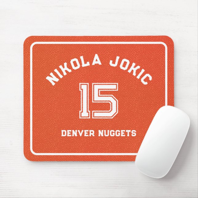 Personalized Basketball Player Sport Simple Fun Mousepad (Mit Mouse)