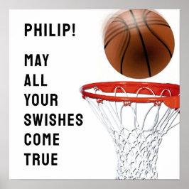 Personalized Basketball Poster