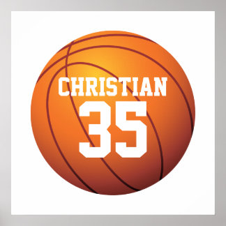 Personalized Basketball Poster