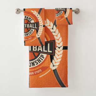 Personalized Basketball Team Player Custom Athlete Badhandtuch Set