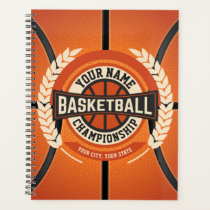 Personalized Basketball Team Player Custom Athlete Planer