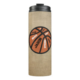 Personalized Basketball Thermal Tumbler Thermosbecher