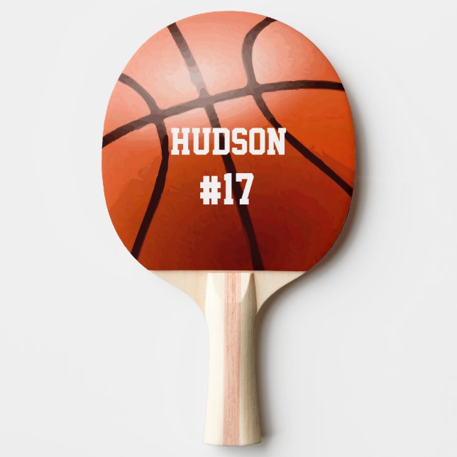 Personalized Basketball Tischtennis Schläger (Vorderseite)