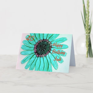 Personalized Beautiful Flower Happy Birthday Card Karte