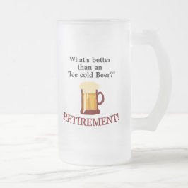 Personalized Beer Lovers Retirement  Mattglas Bierglas