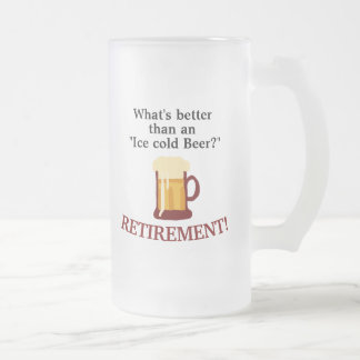 Personalized Beer Lovers Retirement  Mattglas Bierglas