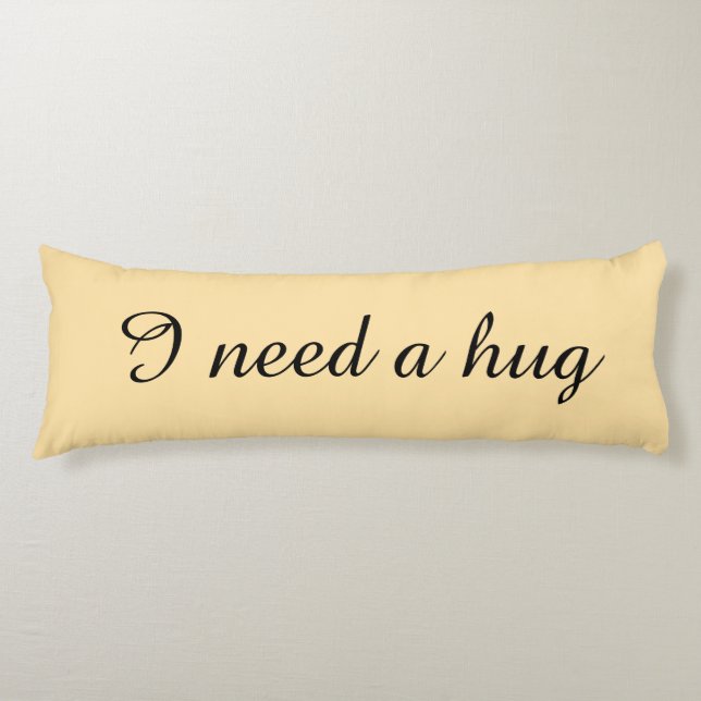 Personalized beige body pillows seitenschläferkissen (Vorderseite)