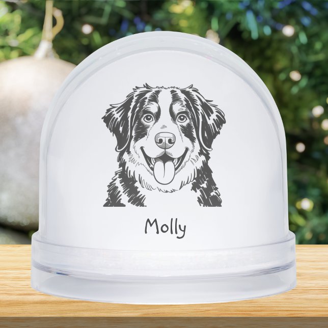 Personalized Bernese Mountain Dog Christmas Schneekugeln (Von Creator hochgeladen)