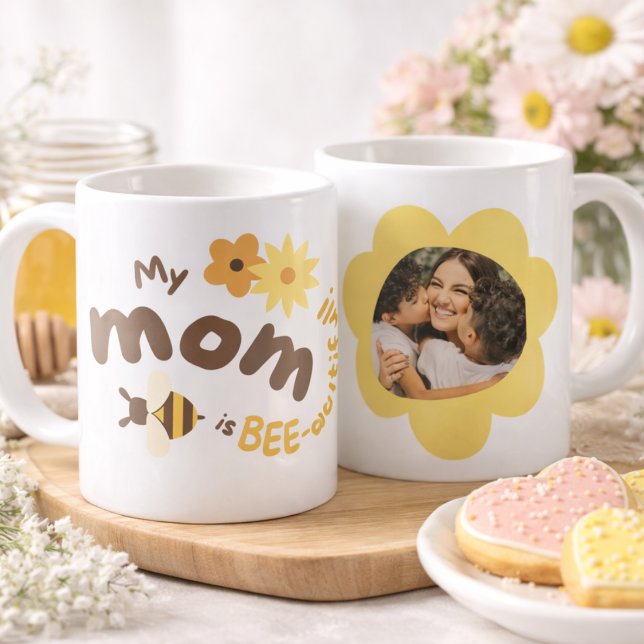 Personalized Best Mom Ever Photo Mug Kaffeetasse (Von Creator hochgeladen)