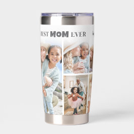 Personalized Best Mom Photo Collage Mother Thermobecher