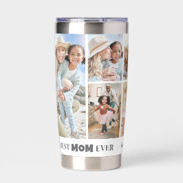 Personalized Best Mom Photo Collage Mother Thermobecher