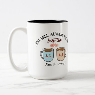 Personalized Best-Tea Couple   Zweifarbige Tasse