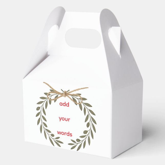 Personalized “Best Wishes” Favor Box Geschenkschachtel (Vorderseite)