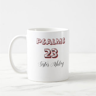 Personalized bible Scripture Psalms 23 Christian  Kaffeetasse