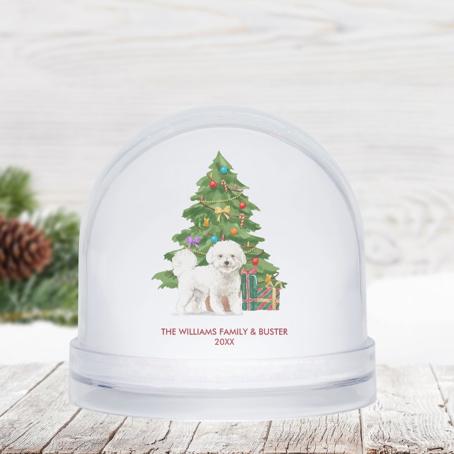 Personalized Bichon Frise Dog Christmas Schneekugeln (Von Creator hochgeladen)