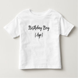 Personalized Birthday Boy Toddler – Custom Age Kleinkind T-shirt