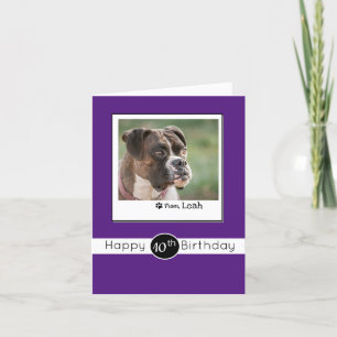 Personalized  Birthday Card From Your Dog Feiertagskarte