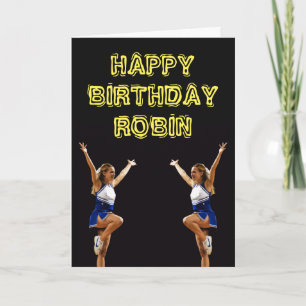 Personalized Birthday Card with Cheerleaders Karte