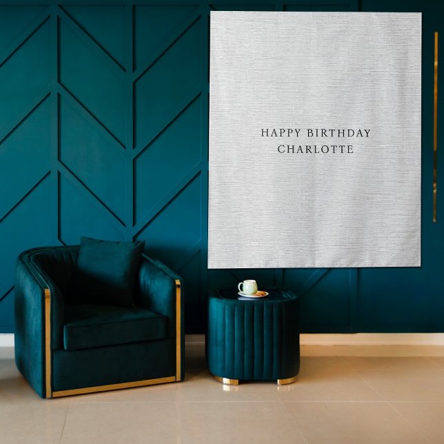 Personalized Birthday Name Flag Fabric Banner Wandteppich (Personalized Birthday Name Flag Fabric Banner Tapestry)