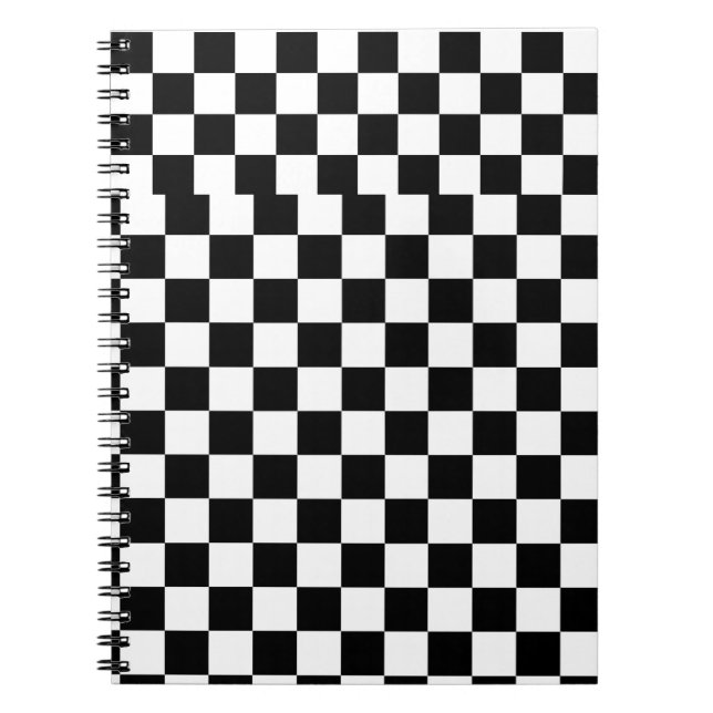 Personalized Black and White Notizblock (Vorderseite)