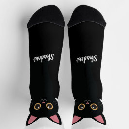 Personalized Black Cat Socks - Gift For Cat lovers Socken