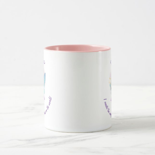Personalized Black Fairy Girl Mug Tasse (Zentrum)