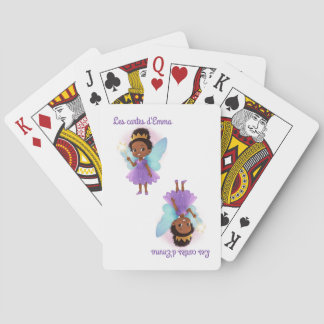 Personalized Black Fairy Playing Spielkarten